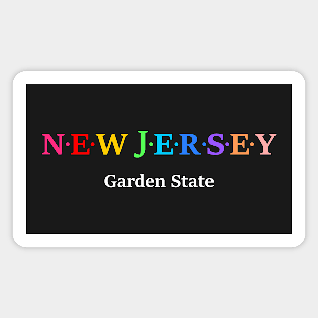 New Jersey, USA. Garden State Sticker by Koolstudio